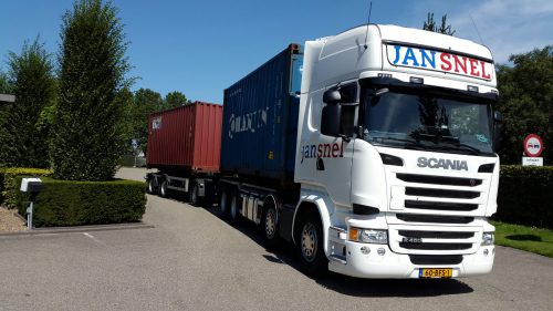 Containervervoer fleetmangementsysteem