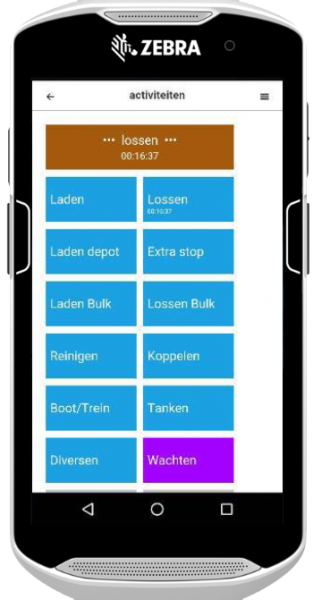 Activiteiten kiezen in MobiScout Mobile